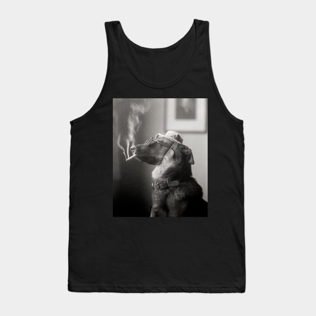 Portrait of a Dog, 1923. Vintage Photo Tank Top by historyphoto